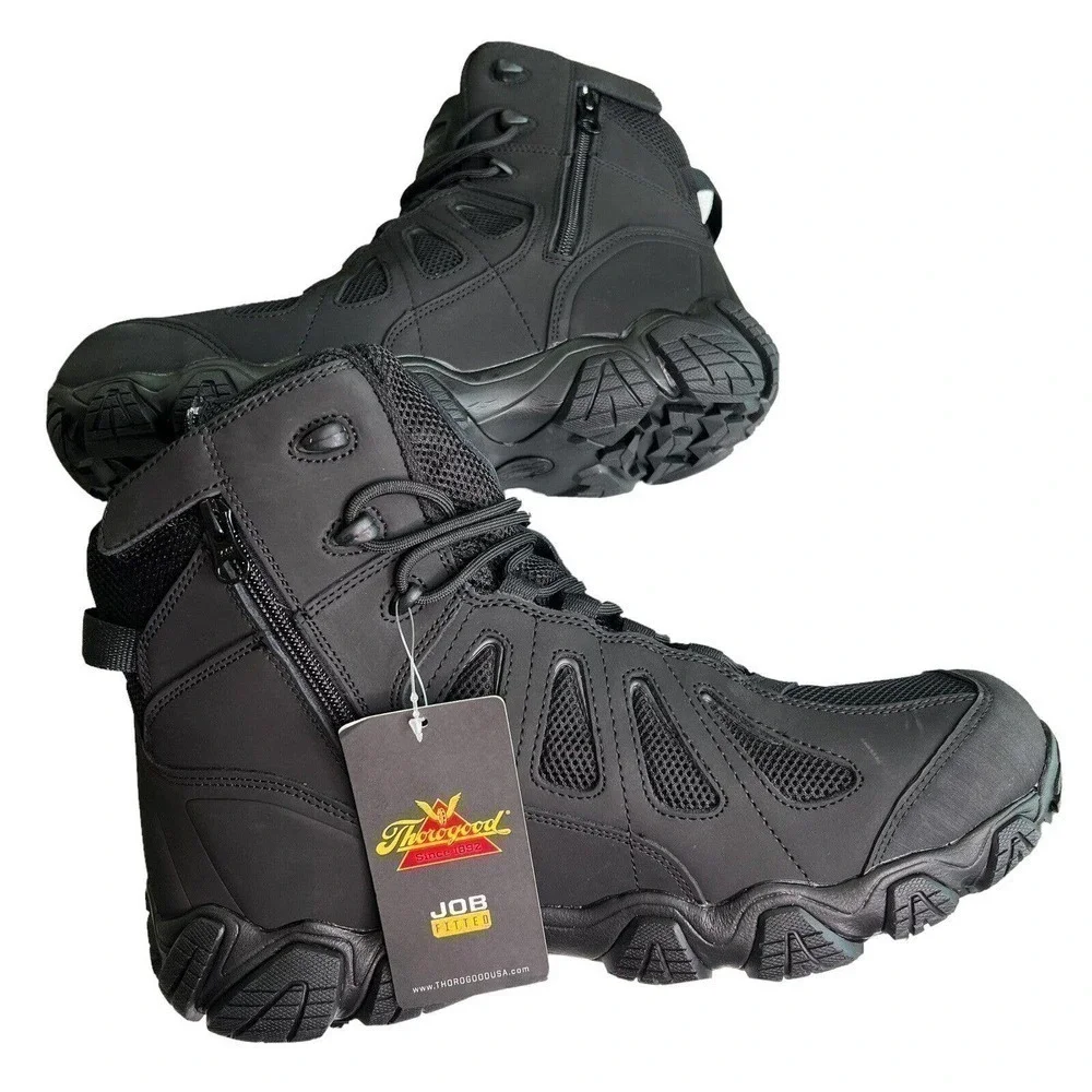 Thorogood Crosstrex Waterproof Work Boots, Black, Men's 13 M